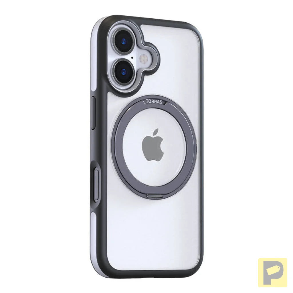 Torras Ostand R Fusion Case for iPhone 16 Plus (Black)