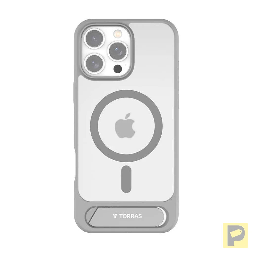Torras Pstand Series Case for iPhone 16 Pro Max (gray)