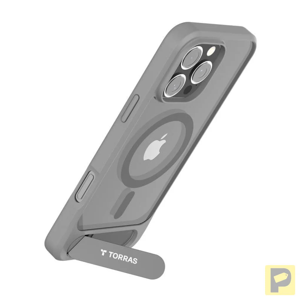 Torras Pstand Series Case for iPhone 16 Pro Max (gray)