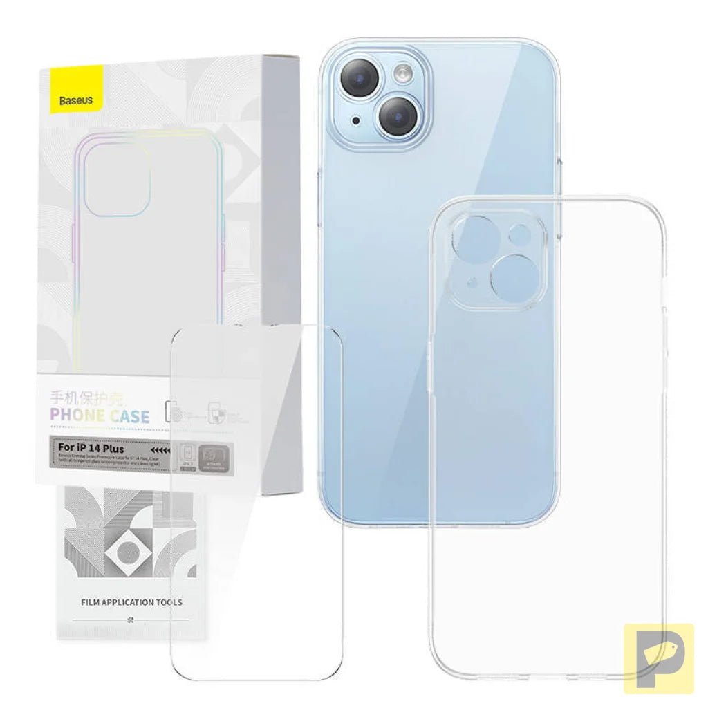 Transparent Case and Tempered Glass set Baseus Corning for iPhone 14 Plus