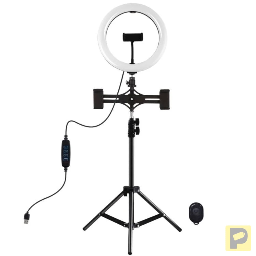 Tripod Mount Puluz with 26cm LED Ring Vlogging 1,1m  PKT3070B