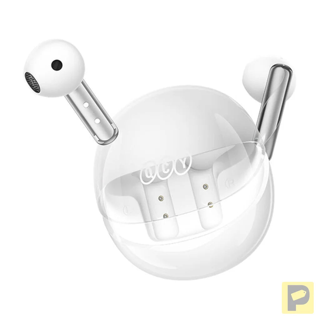 TWS QCY AilyBuds Clear T32 Headphones (white)