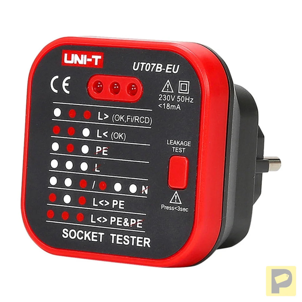 UNI-T UT07B-EU power outlet tester