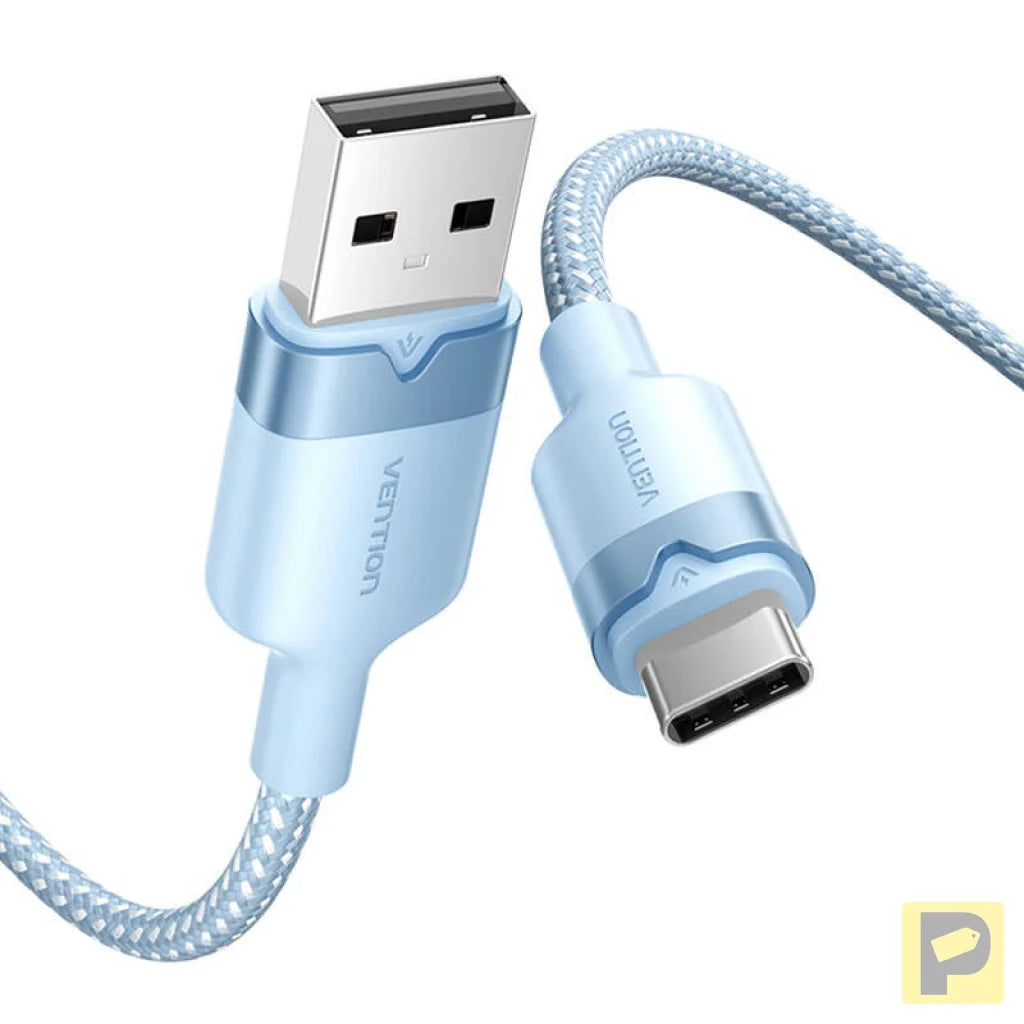 USB 2.0 A to USB-C 3A cable Vention CTNLF 1M (blue)