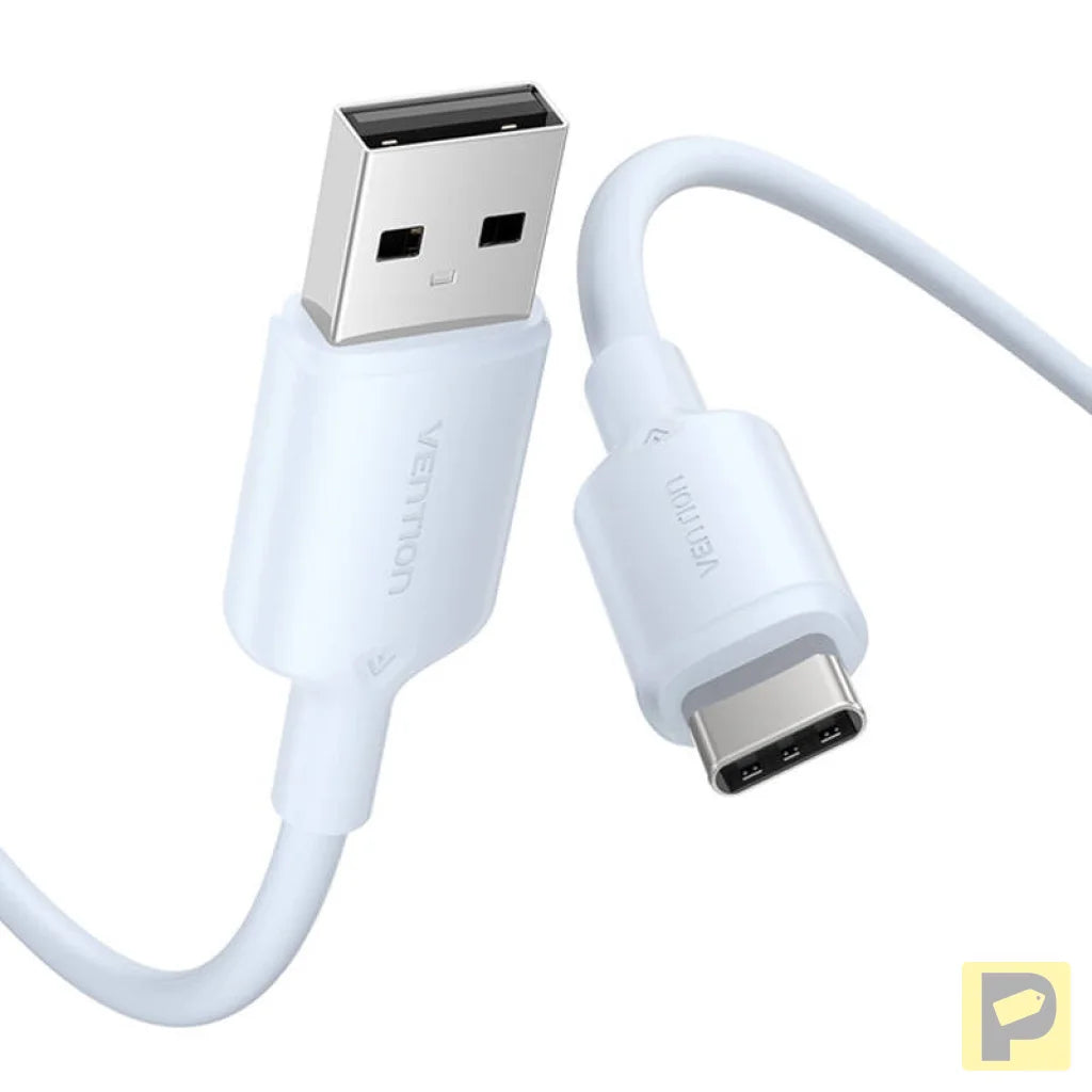 USB 2.0 A to USB-C 3A cable Vention CTQLH 2M (blue)