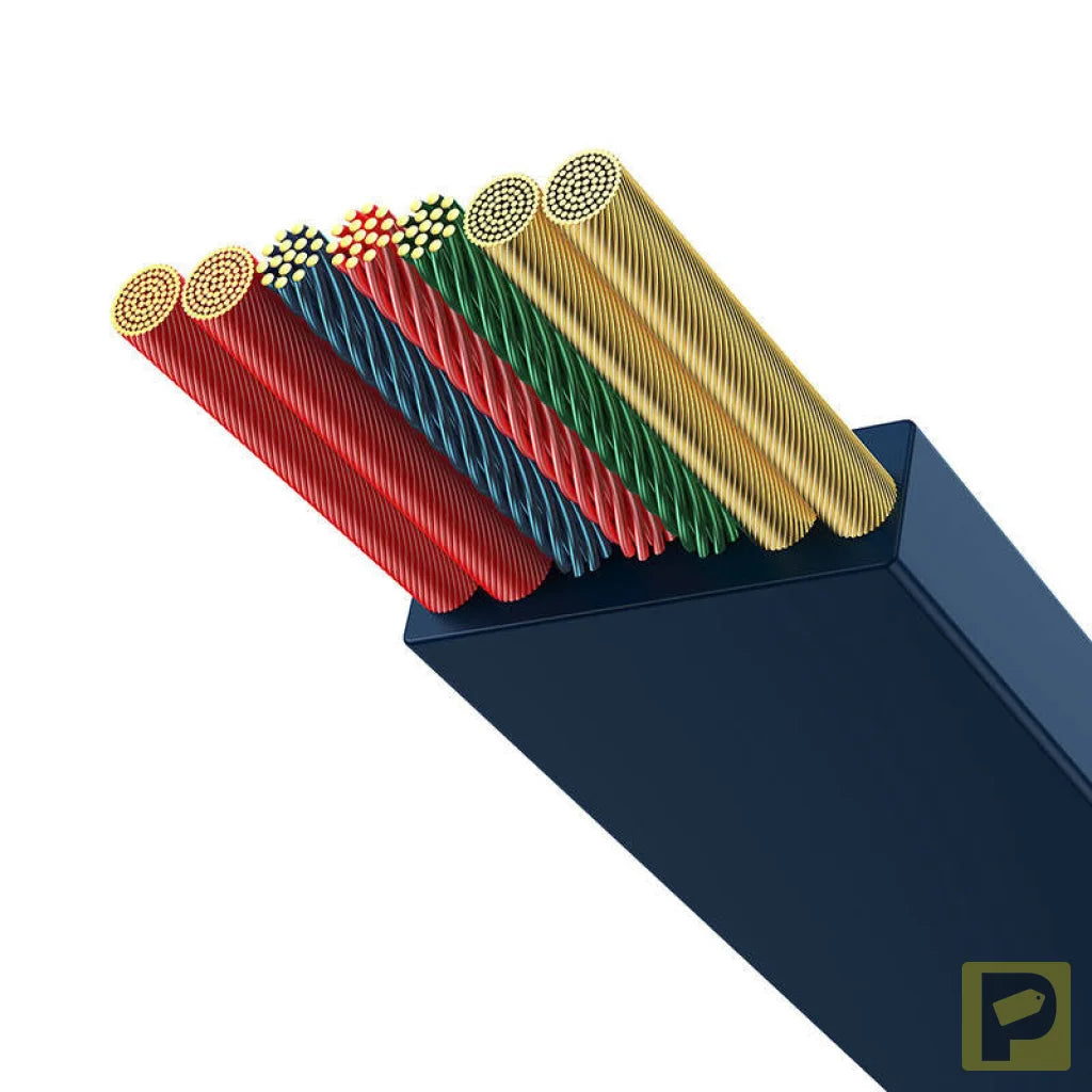 USB-C 3-in-1 cable  Baseus Bright Mirror 4 for micro USB / USB-C / Lightning 100W / 3.5A 1.1m (Blue)