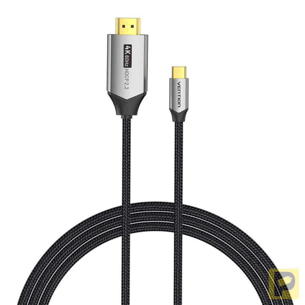 USB-C do HDMI 2.0 cable Vention CRBBH 2m, 4K 60Hz (black)