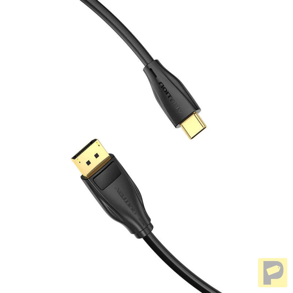 USB-C to DisplayPort 1.4 Cable Vention CGYBG, 1,5m, 8K 60Hz/4K 120Hz (black)
