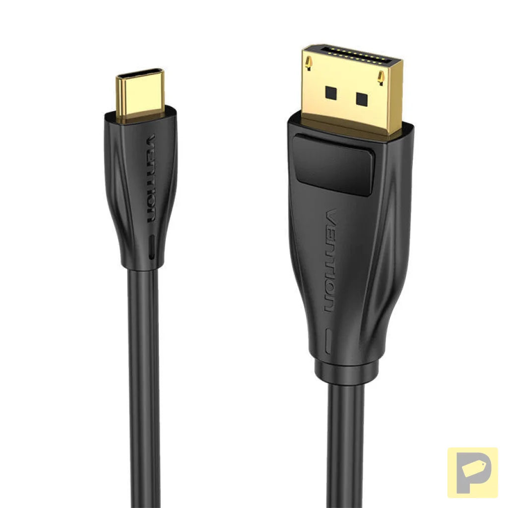 USB-C to DisplayPort 1.4 Cable Vention CGYBG, 1,5m, 8K 60Hz/4K 120Hz (black)