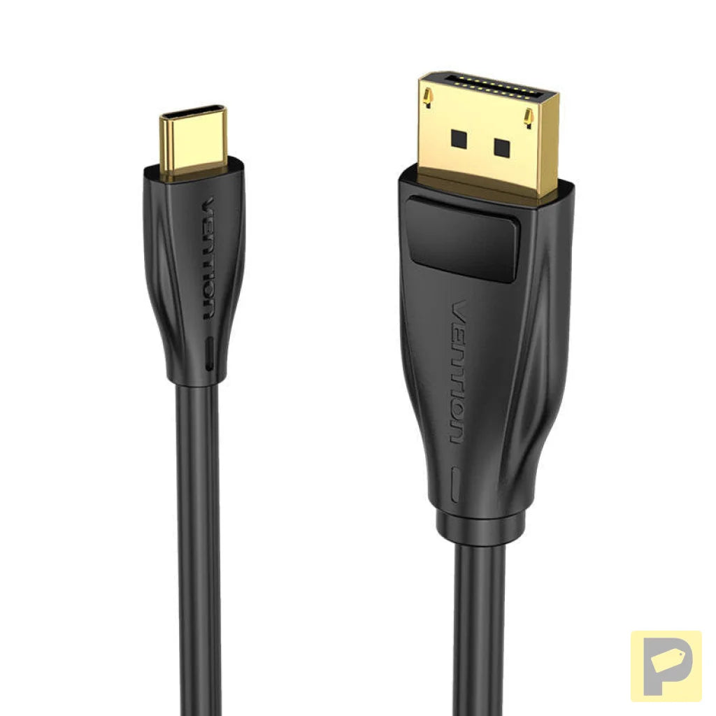 USB-C to DisplayPort 1.4 Cable Vention CGYBH, 2m, 8K 60Hz/4K 120Hz (black)