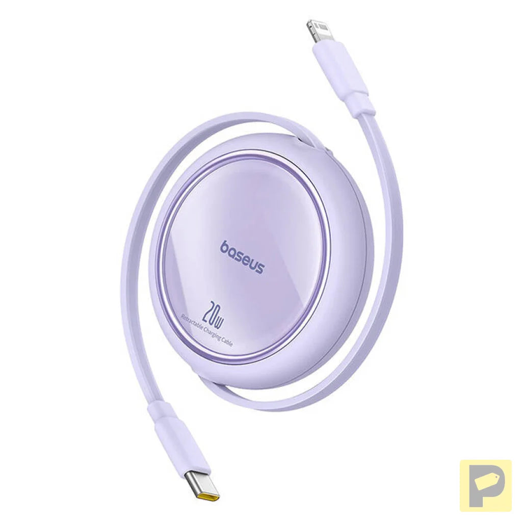 USB Cable Baseus Free2Pull USB-C to iP 20W 1m (purple)