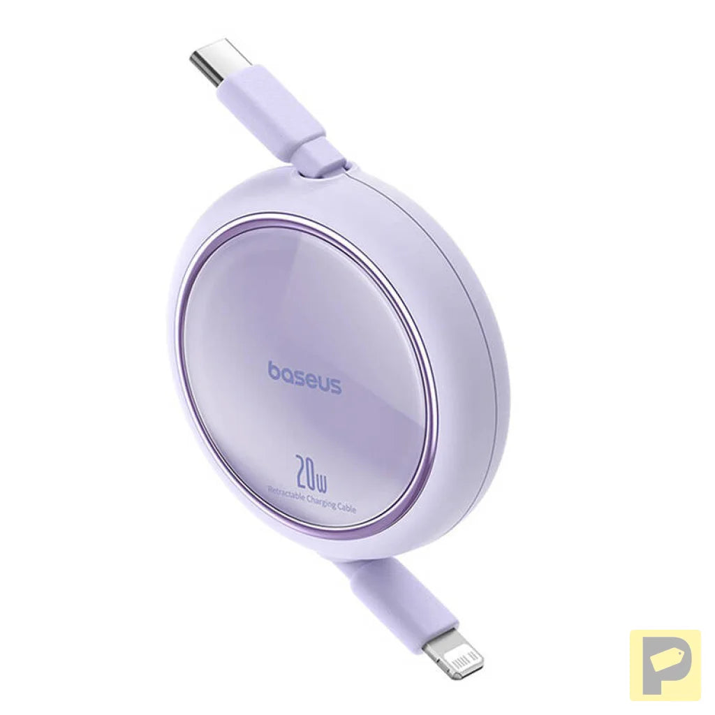 USB Cable Baseus Free2Pull USB-C to iP 20W 1m (purple)