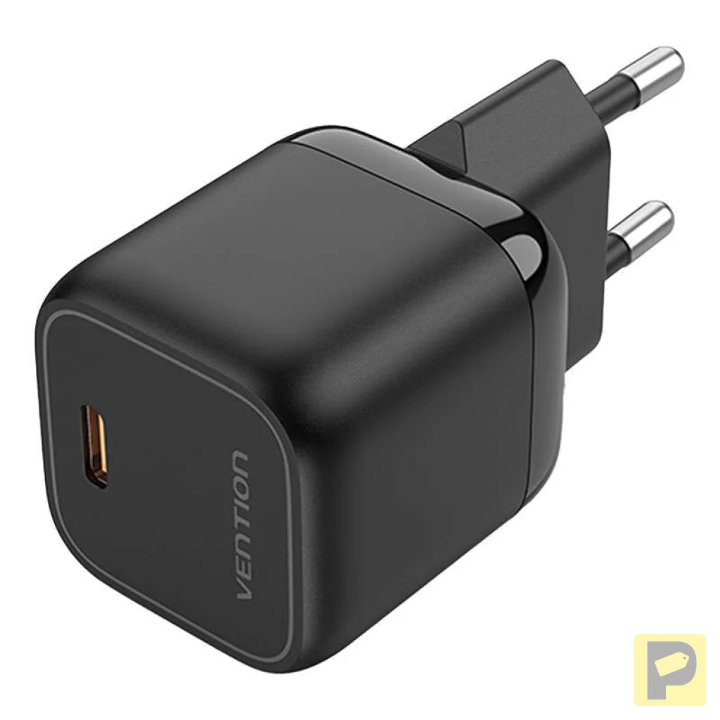 Vention FAKB0-EU USB-C GaN 30W power charger (black)