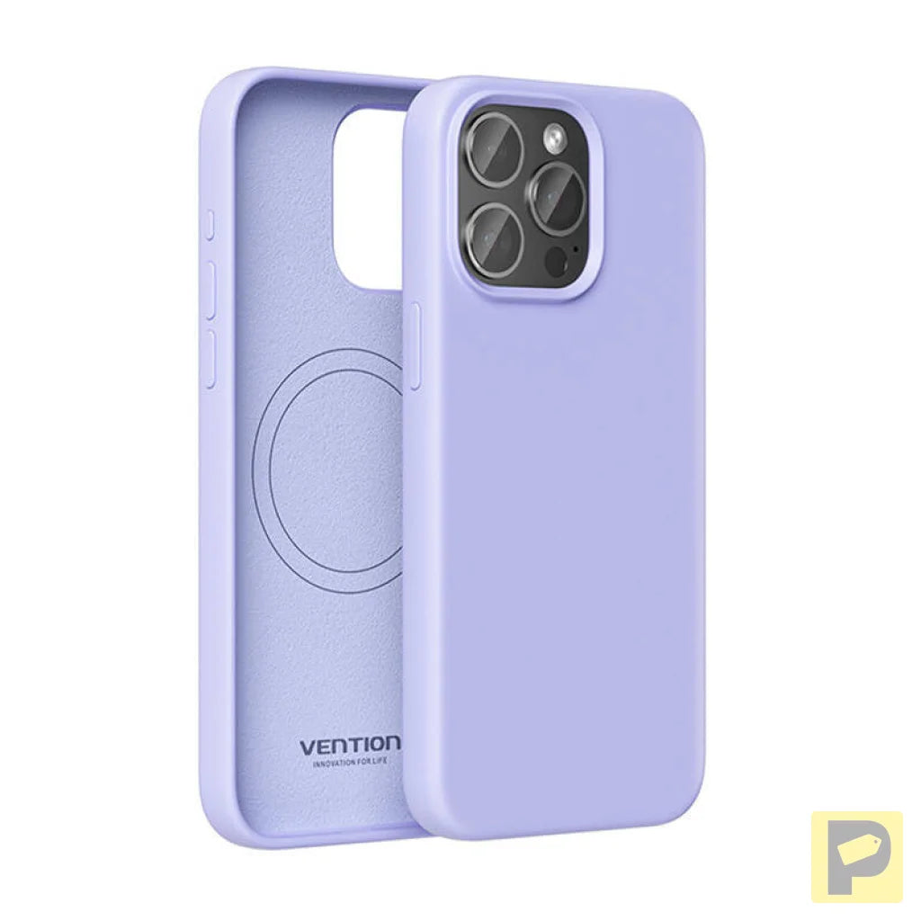 Vention KUFV0-30 Silicone Case for iPhone 15 Pro (purple)