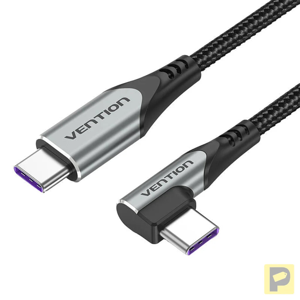 Vention TAKHF USB-C to USB-C 5A angle cable (gray)