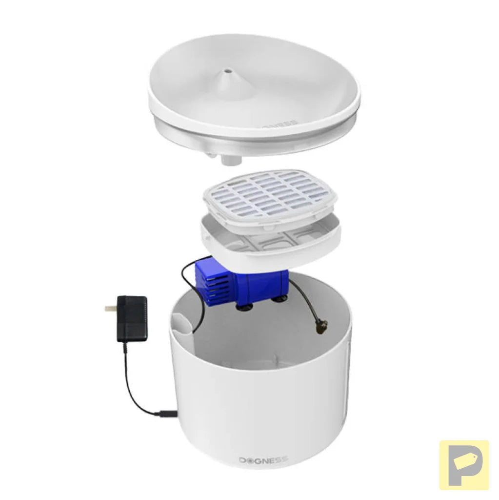 Water Fountain for pets 1l Dogness (white)