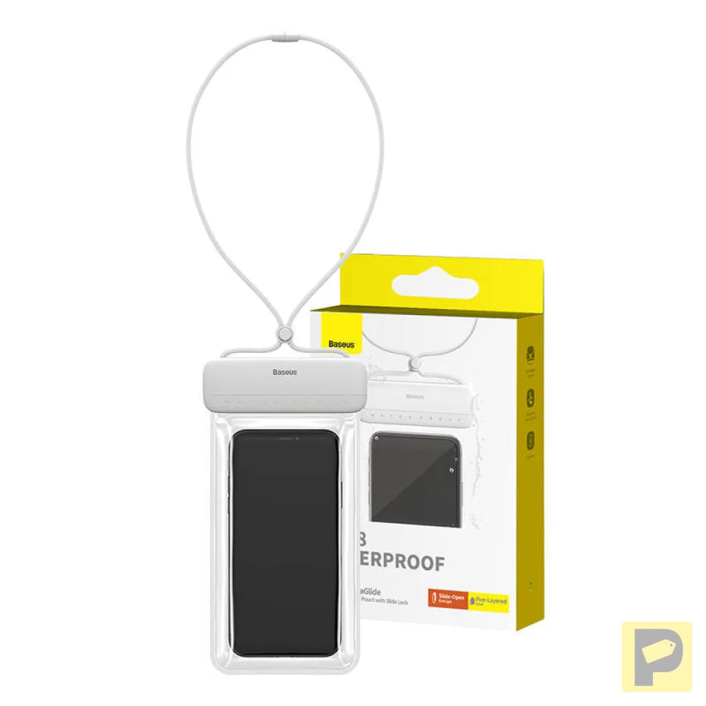 Waterproof phone case Baseus AquaGlide (white)