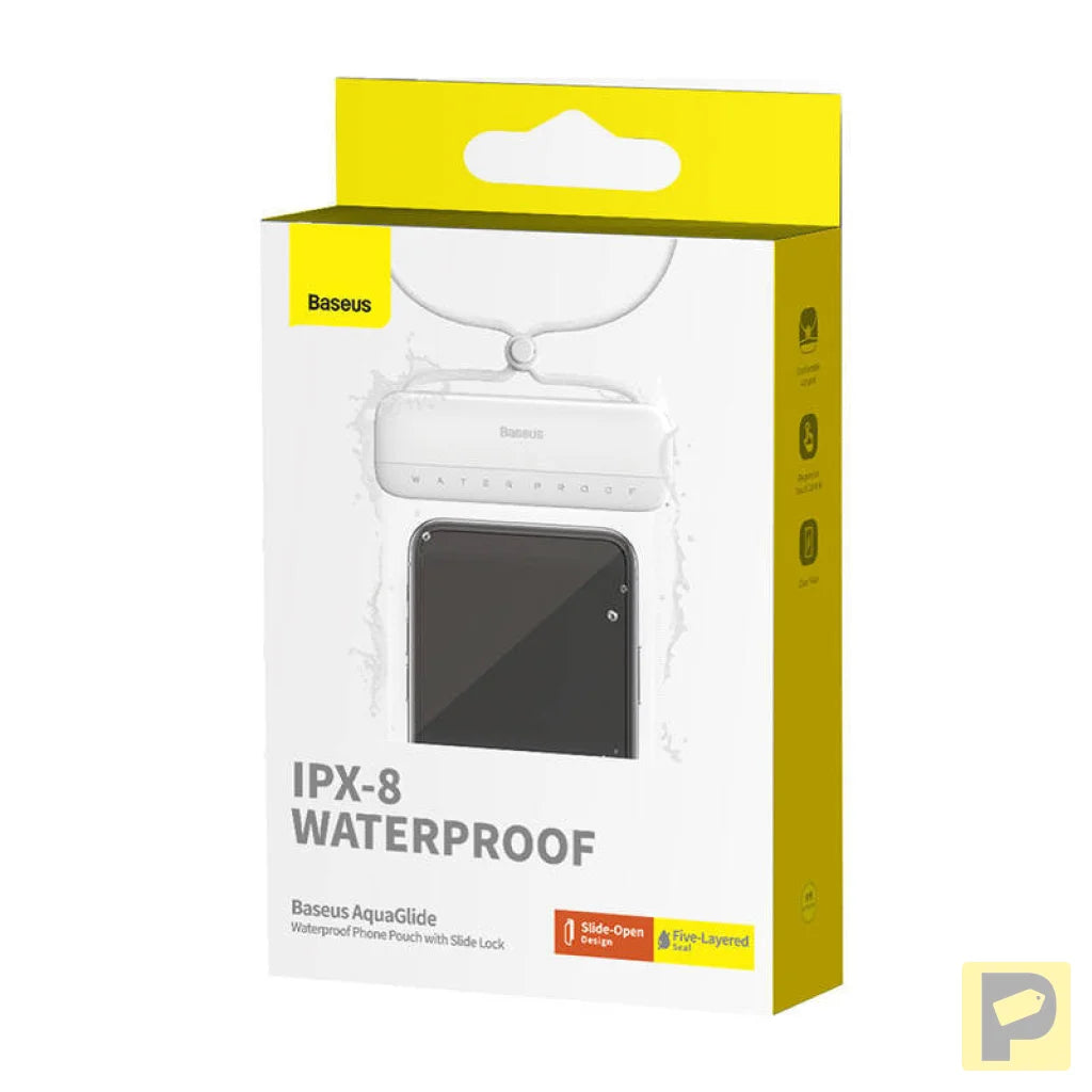 Waterproof phone case Baseus AquaGlide (white)