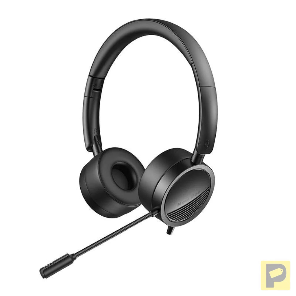 Wired headphones with microphone New Bee NB-H360 (black)