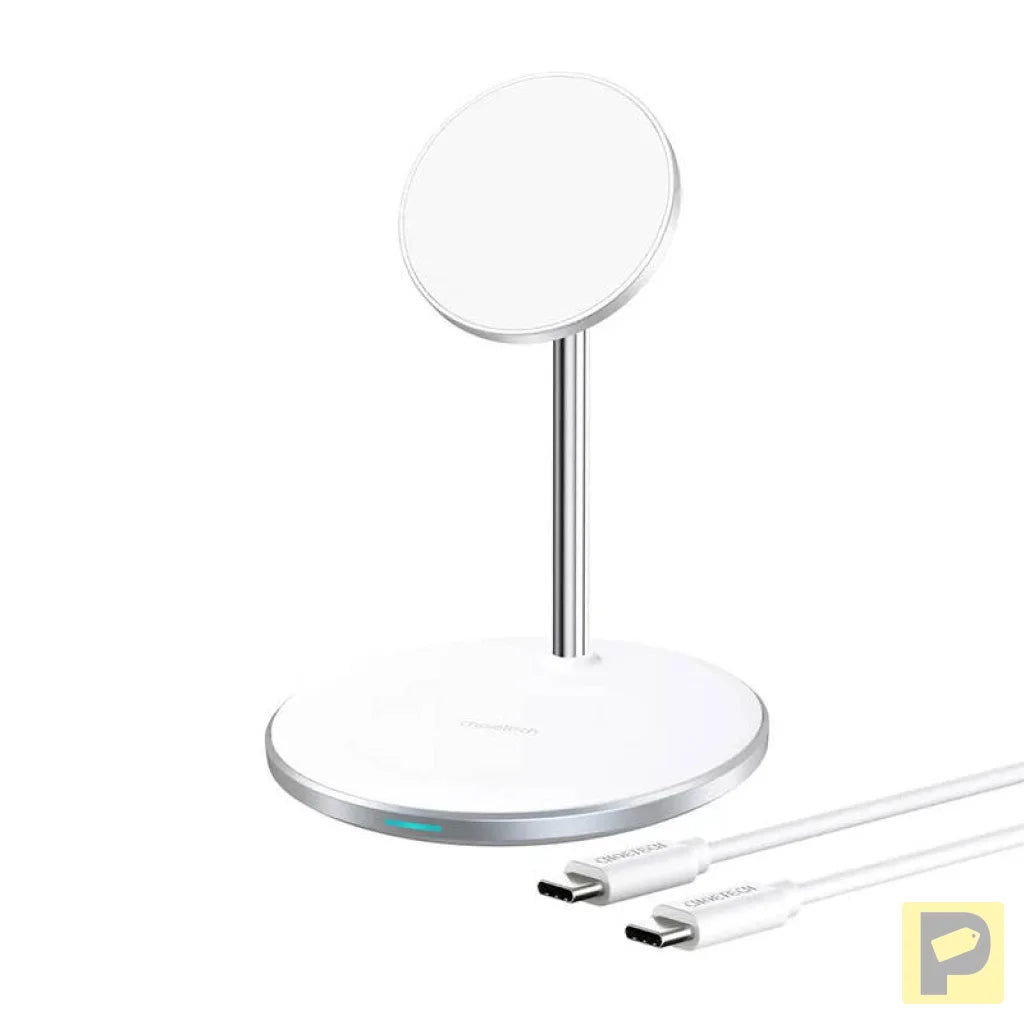 Wireless charger Choetech T581-F with stand (white)