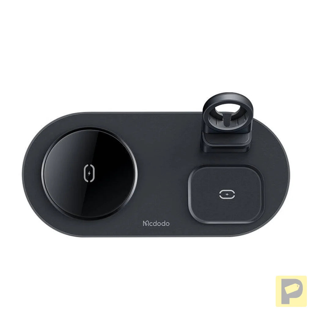 Wireless Charger Mcdodo CH-7061 3 in 1 15W (mobile/TWS/Apple watch) (black)