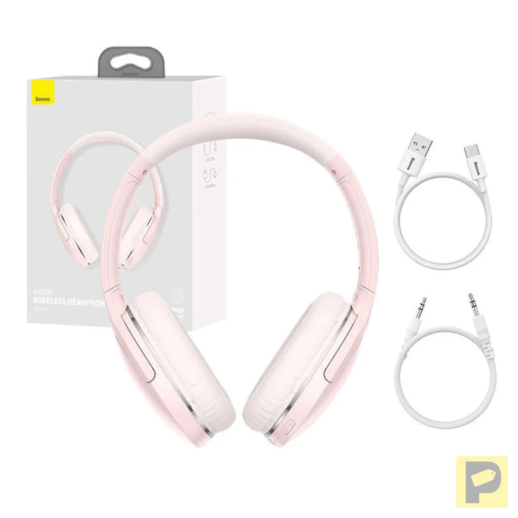 Wireless headphones Baseus Encok D02 PRO (pink)