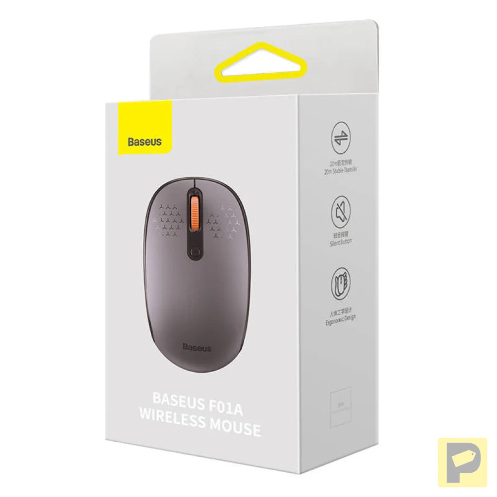 Wireless mouse Baseus F01A 2.4G 1600DPI (frosted grey)
