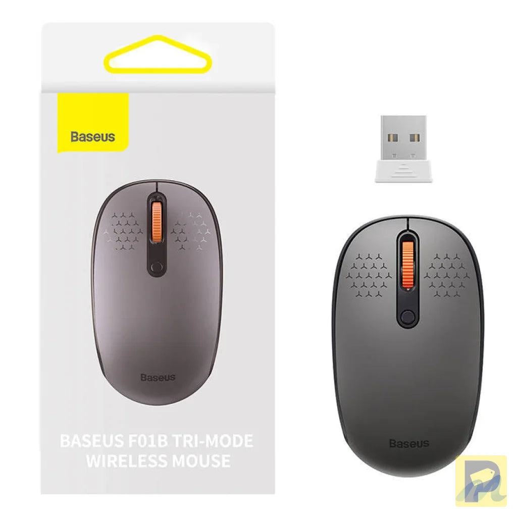 Wireless mouse Baseus F01B Tri-mode 2.4G BT 5.0 1600 DPI (frosted grey)