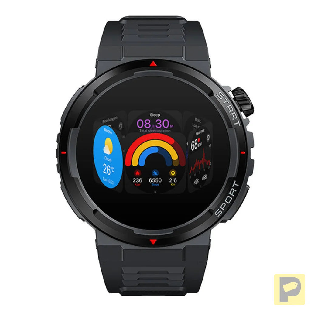 Zeblaze Ares 3 Plus Smartwatch (Black)