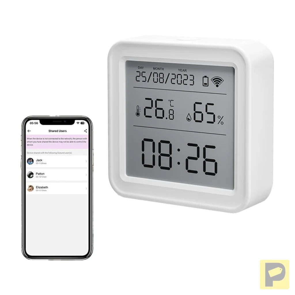 Zigbee Gosund ST17 LCD smart temperature and humidity sensor Tuya