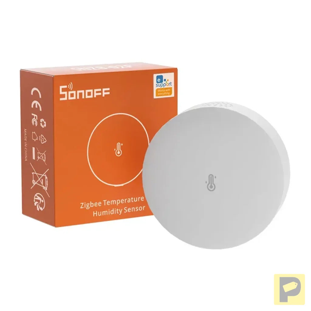ZigBee Sonoff SNZB-02P smart temperature and humidity sensor (round)